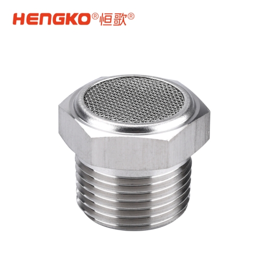 压缩空气机不锈钢消声器，现货供应，高效降